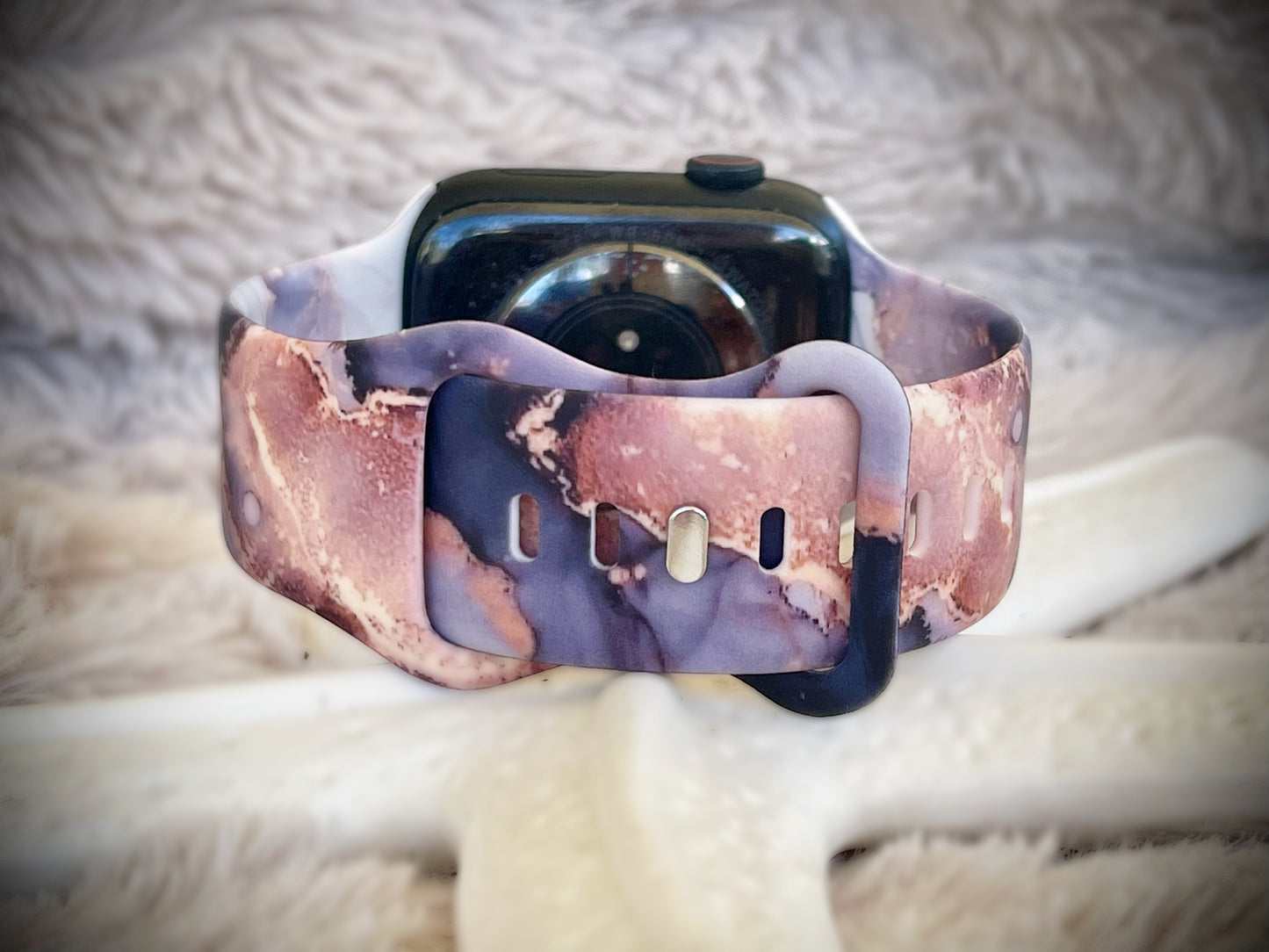 Cacha Silicone Design Band - Rose Marble