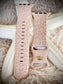 Cacha Silicone Design Band - Engraved Leopard Dusty Pink