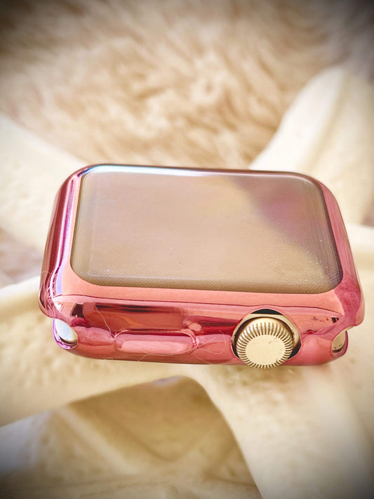 Cacha Watch Cover - Metallic Pink